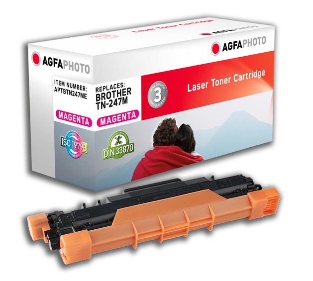 AgfaPhoto APTBTN247ME Cartuccia Toner Ciano - 1 pezzo, Resa di ~2300 Pagine