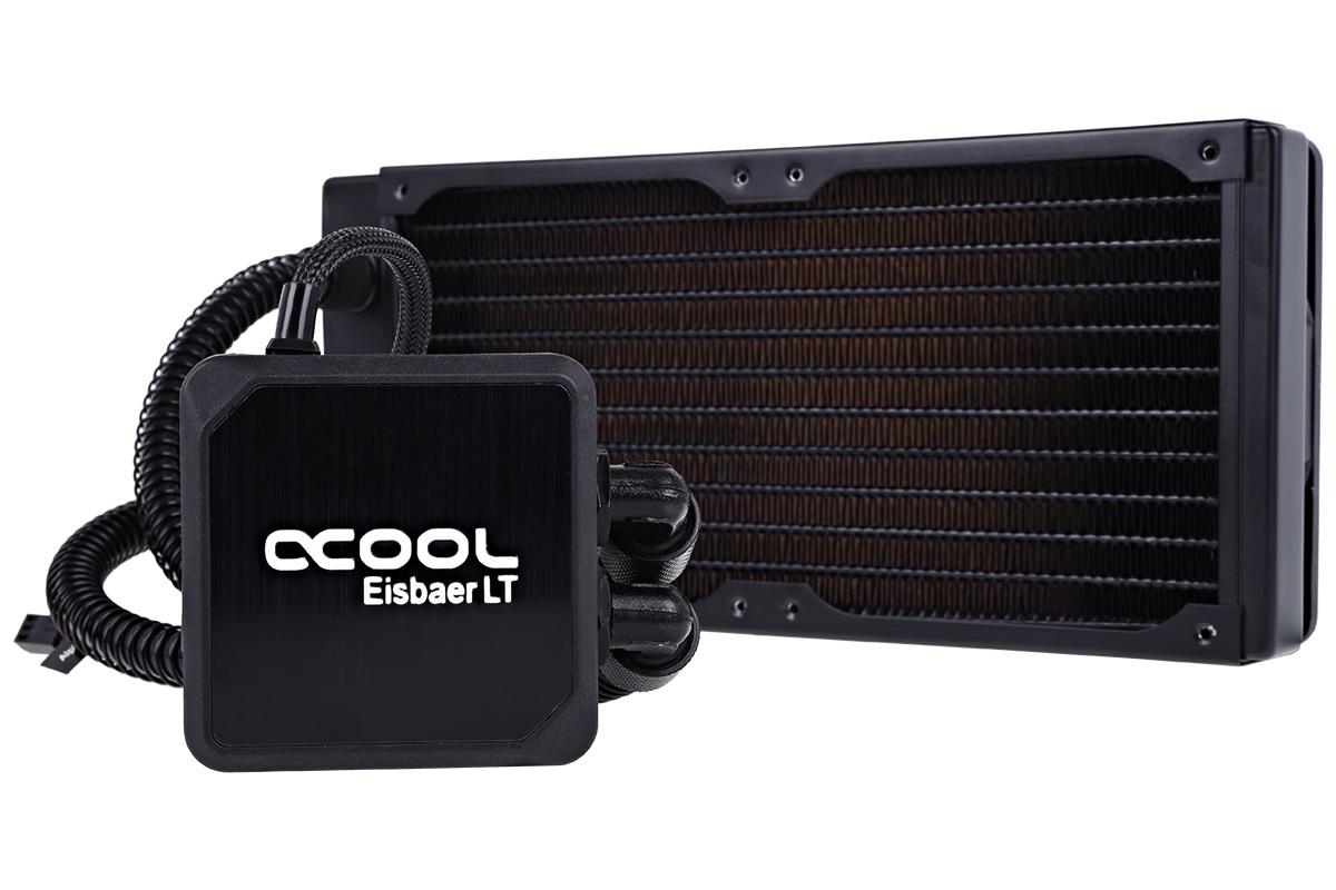 Alphacool Eisbaer LT240 Raffreddatore di liquidi AIO 240 mm Nero - Potente raffreddamento ad acqua compatto