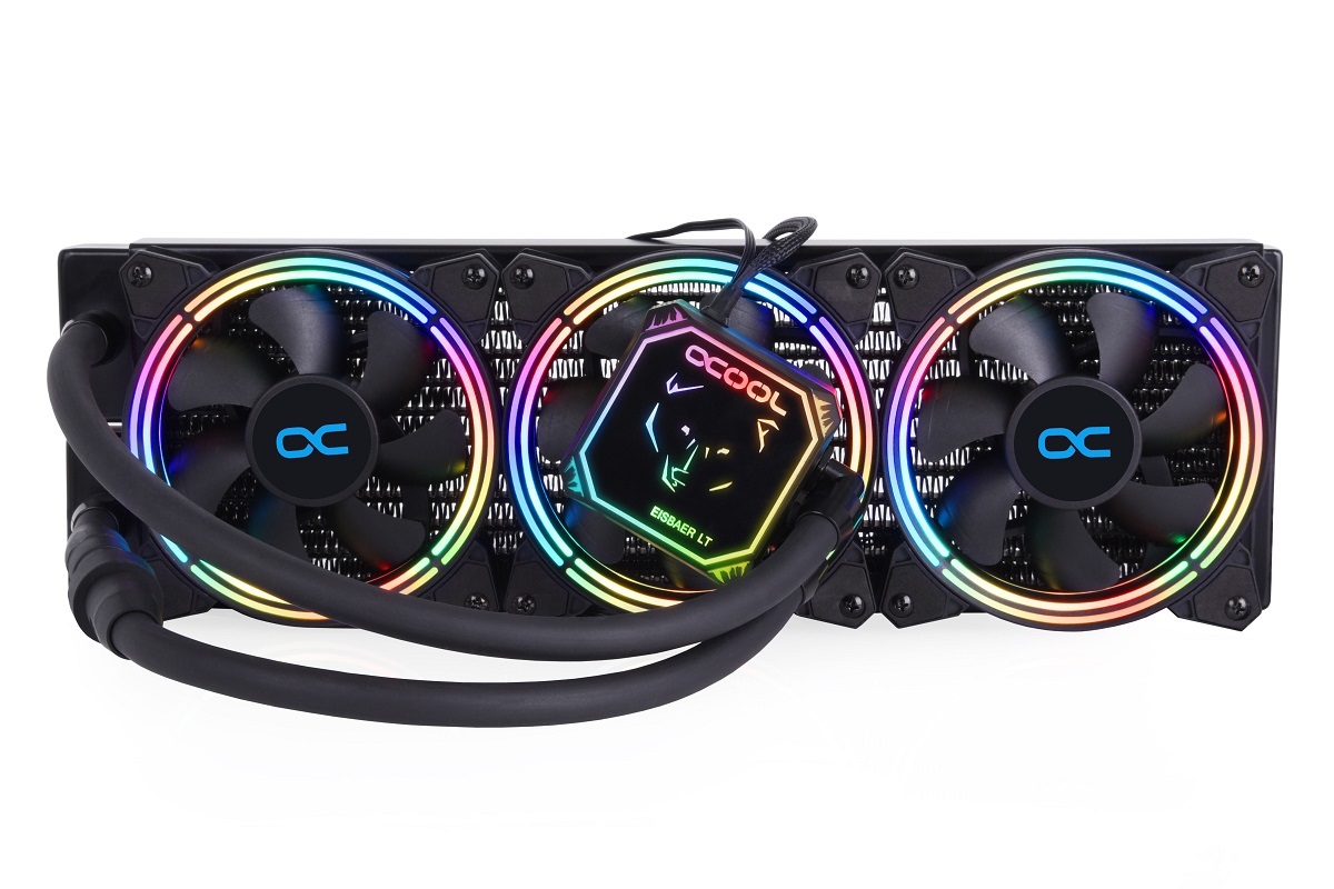 Alphacool Eisbaer Aurora LT360 Raffreddatore di liquidi AIO RGB Digitale 360mm Nero
