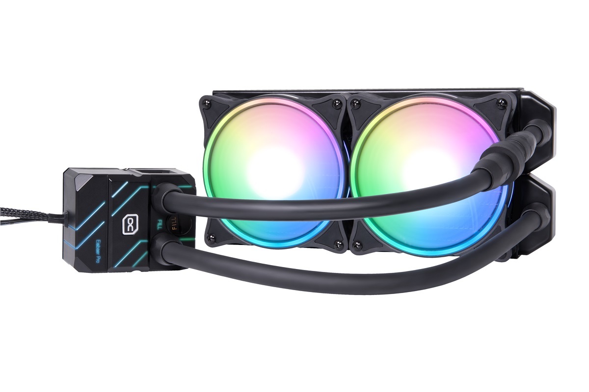Alphacool Eisbaer Pro Aurora 240 Dissipatore a Liquido Tutto in Uno D-RGB 240mm con Ventilatori da 12 cm
