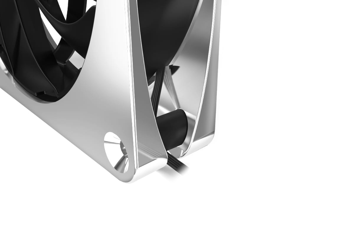 Alphacool Apex Stealth Metall Ventilatore 120 mm - 2000 RPM, Design Elegante in Metallo