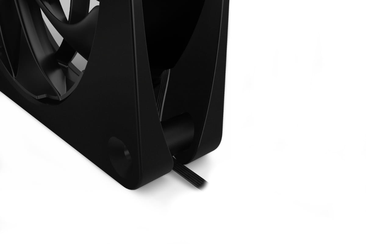 Alphacool Apex Stealth Metall Ventilatore 120 mm - 2000 RPM, Nero