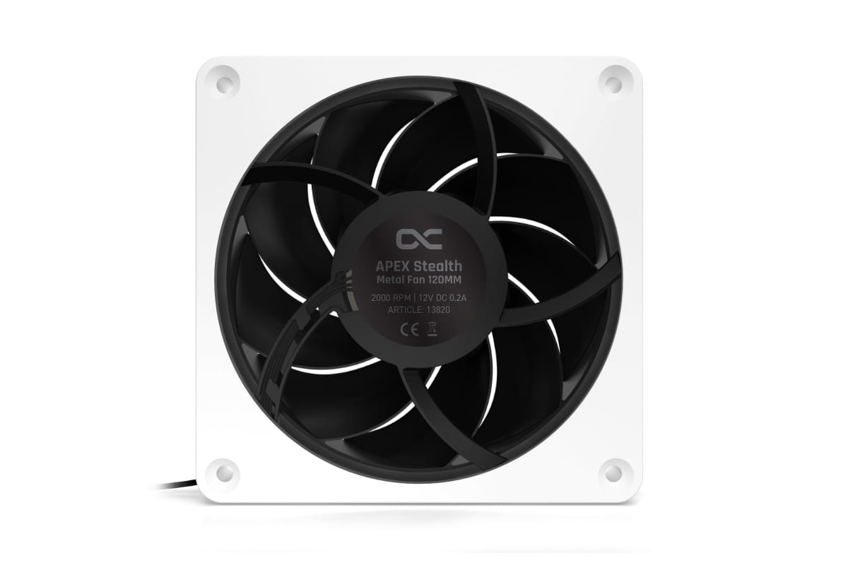Alphacool Apex Stealth Metall Ventilatore 120 mm Bianco - 400-2000 Giri/min, 20-29,9 dB