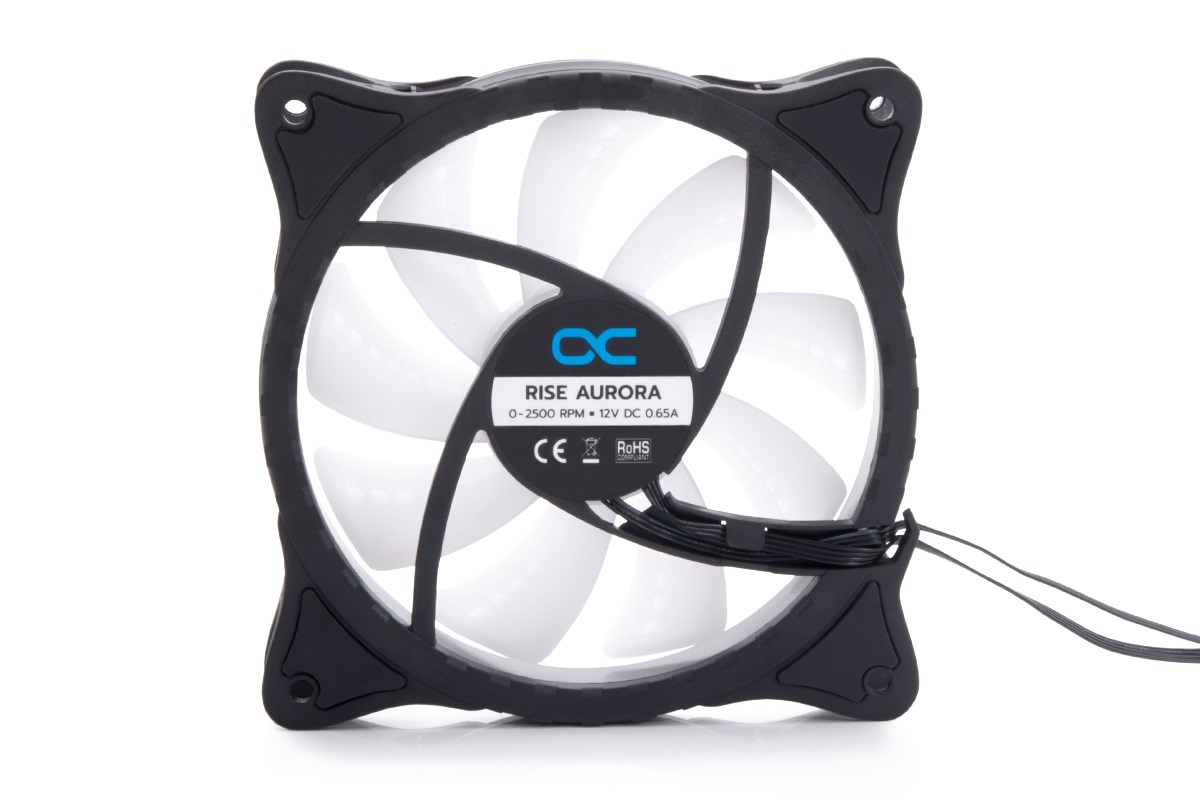 Alphacool Rise Aurora Ventilatore 120 mm PWM aRGB - Nero, 2600 Giri/min, 30 dB