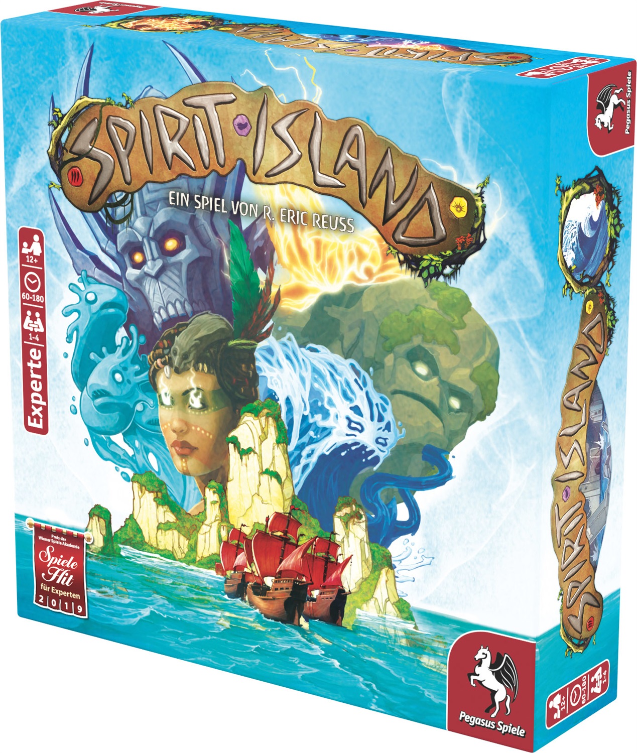Pegasus Spiele Spirit Island - Gioco di strategia cooperativa per 1-4 giocatori, edizione tedesca, durata 60-120 minuti