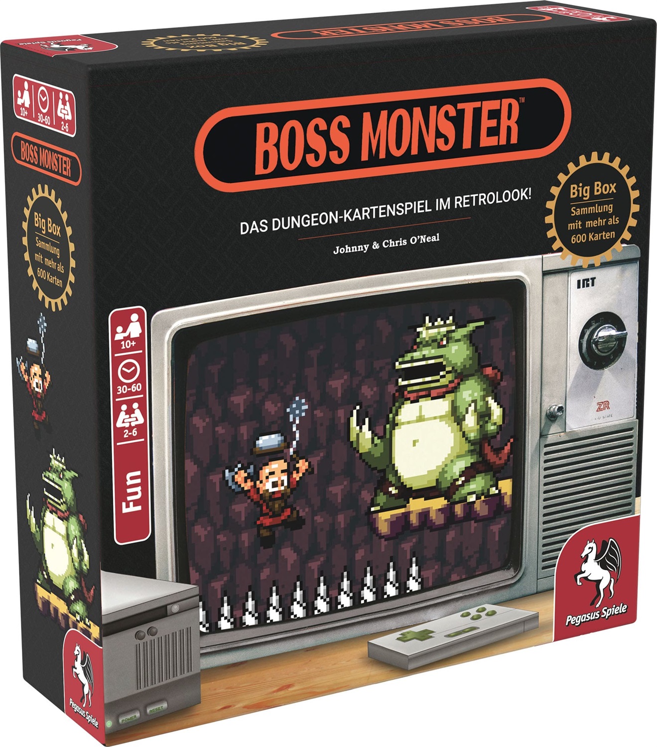 Pegasus Spiele Boss Monster Big Box - Gioco da tavolo in Tedesco con Design flessibile e Materiale di alta qualità