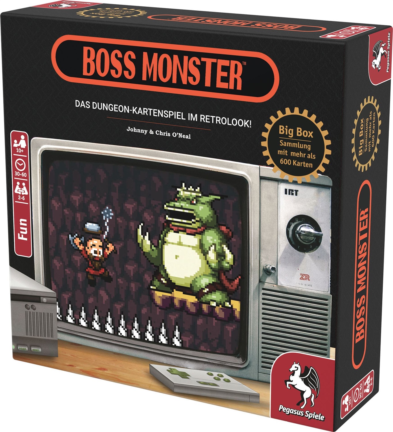 Pegasus Spiele Boss Monster Big Box - Gioco da tavolo in Tedesco con Design flessibile e Materiale di alta qualità
