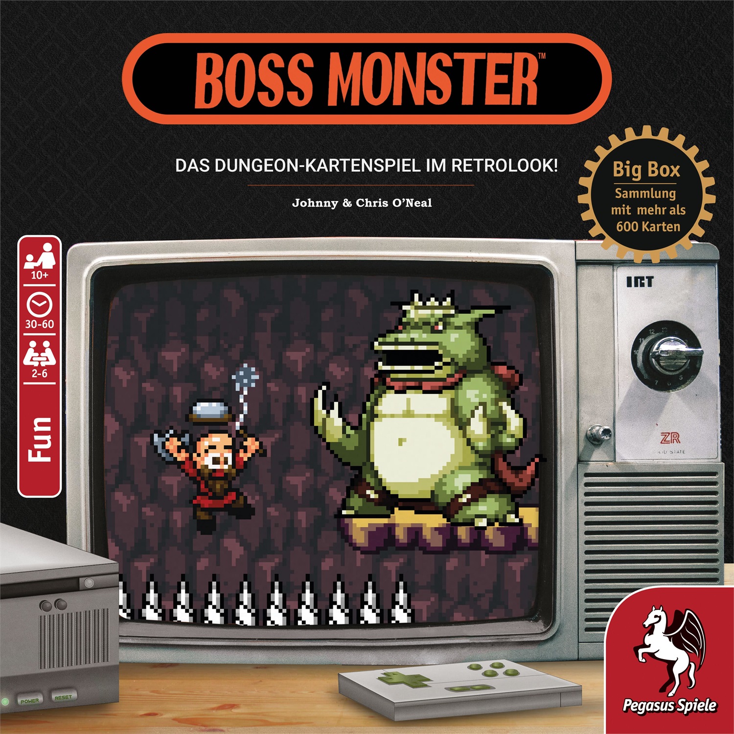 Pegasus Spiele Boss Monster Big Box - Gioco da tavolo in Tedesco con Design flessibile e Materiale di alta qualità