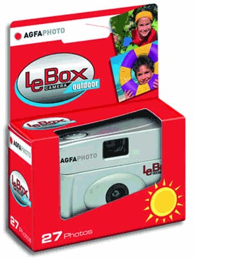 AgfaPhoto LeBox 400/27 Outdoor - Fotocamera Monouso Compatta e Maneggevole