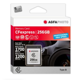 AgfaPhoto CFexpress Professional 256 GB NAND - Scheda di Memoria Alta Velocità