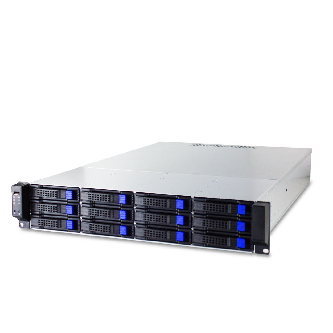 FANTEC SRC-2612X07 - Rack 2U per dischi SAS/SATA con HOT-SWAP, 3 ventilatori, 19 contenitori, robusto e di alta qualità
