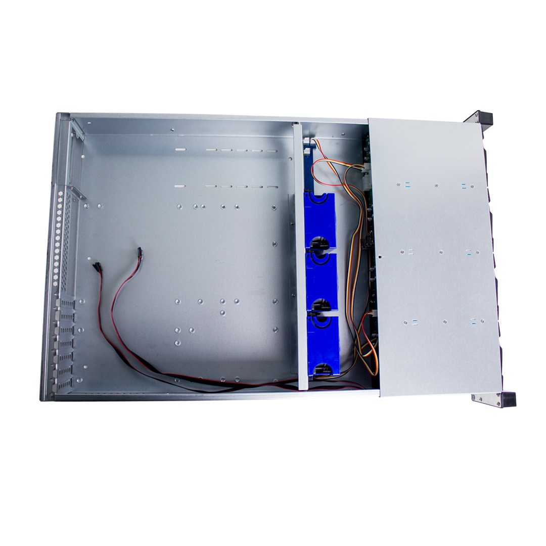 FANTEC SRC-2612X07 - Rack 2U per dischi SAS/SATA con HOT-SWAP, 3 ventilatori, 19 contenitori, robusto e di alta qualità