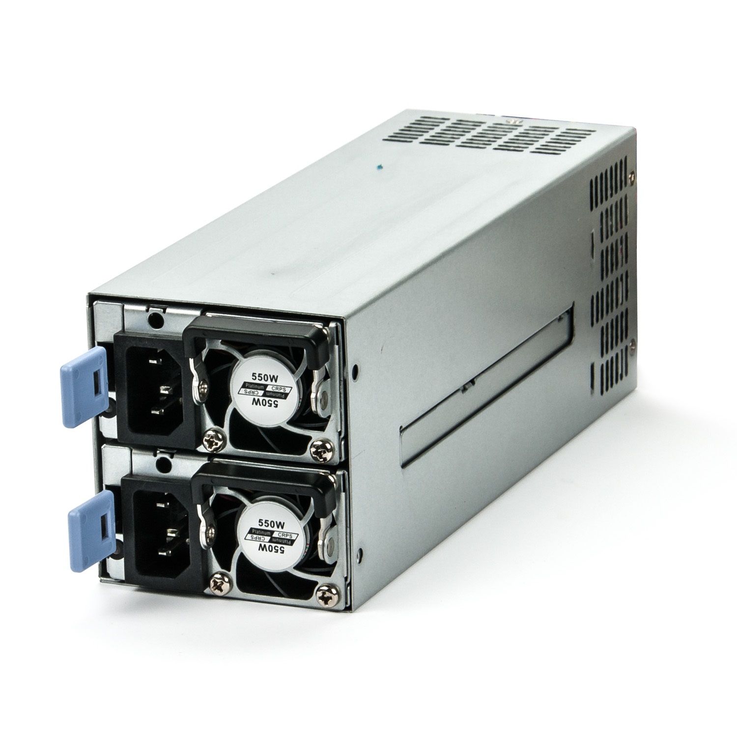 Fantec NT-MR550W Alimentatore per Computer 550 W Mini Ridondante 2U con Connettori 24 8 4 pin, Alta Disponibilità e Hot Swap