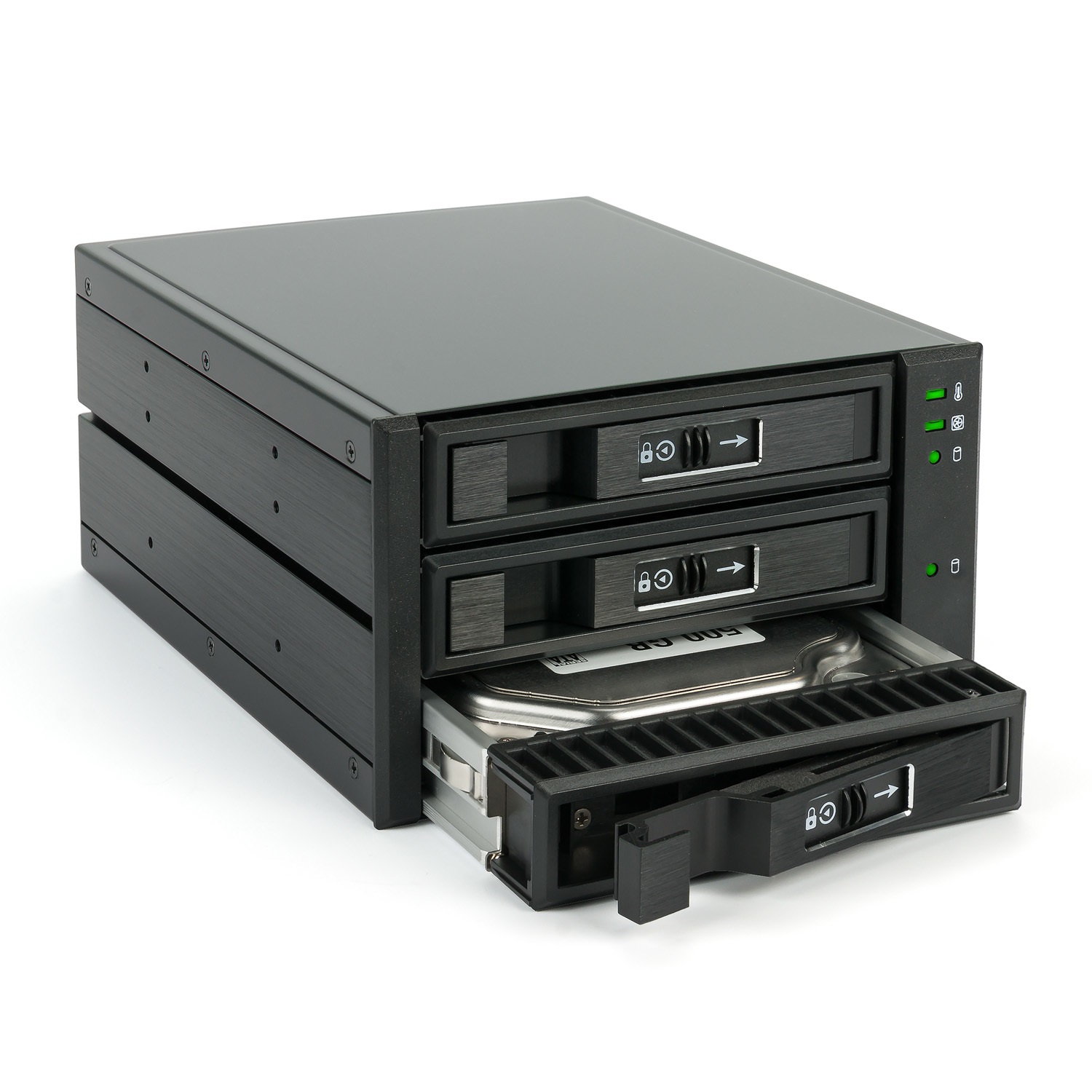 FANTEC BP-T2131 - Backplane SAS & SATA per 3 x 3,5/2,5 HDD/SSD con montaggio rapido e indicatore di stato