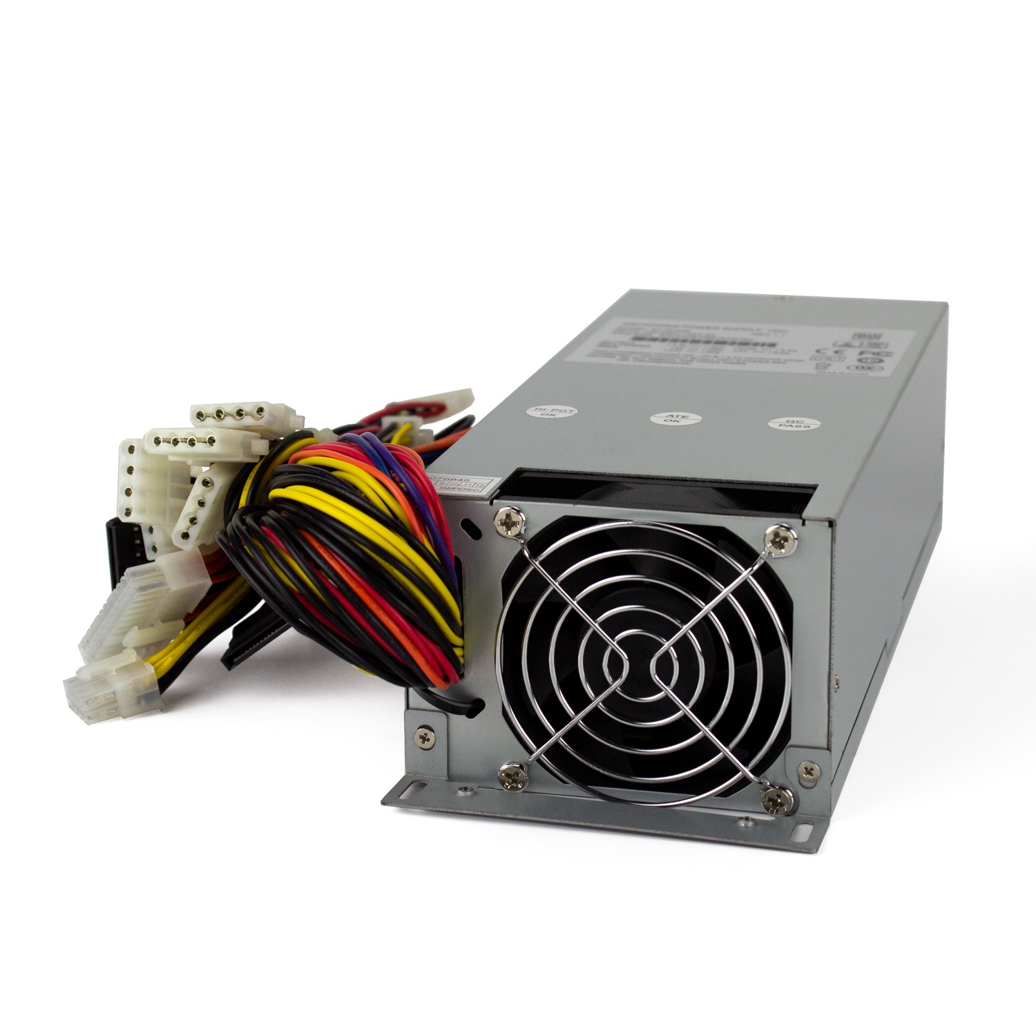 Fantec NT-2U60E Alimentatore 600 W ATX/EPS per 2U e 3U, Active PFC, 100 V-240 V, Dimensioni 101x261x72 mm