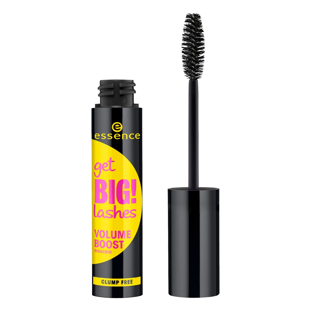 Essence Get Big! Lashes Volume Boost Mascara Volumizzante 12 ml - Effetto Nero, Arricciante e Allungante