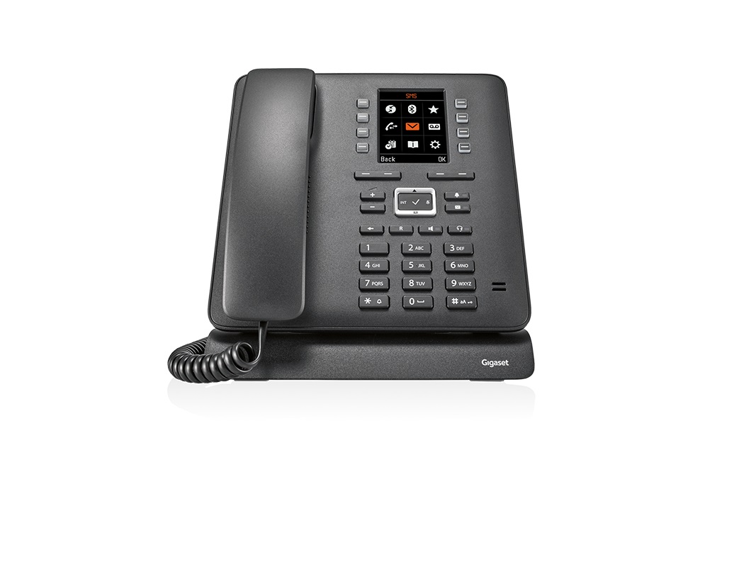 Gigaset Maxwell C Telefono IP Nero - DECT Cordless con Display TFT, Bluetooth e Vivavoce