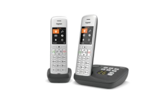 Gigaset CE575A Duo - Telefono cordless con segreteria telefonica, display a colori e identificativo del chiamante