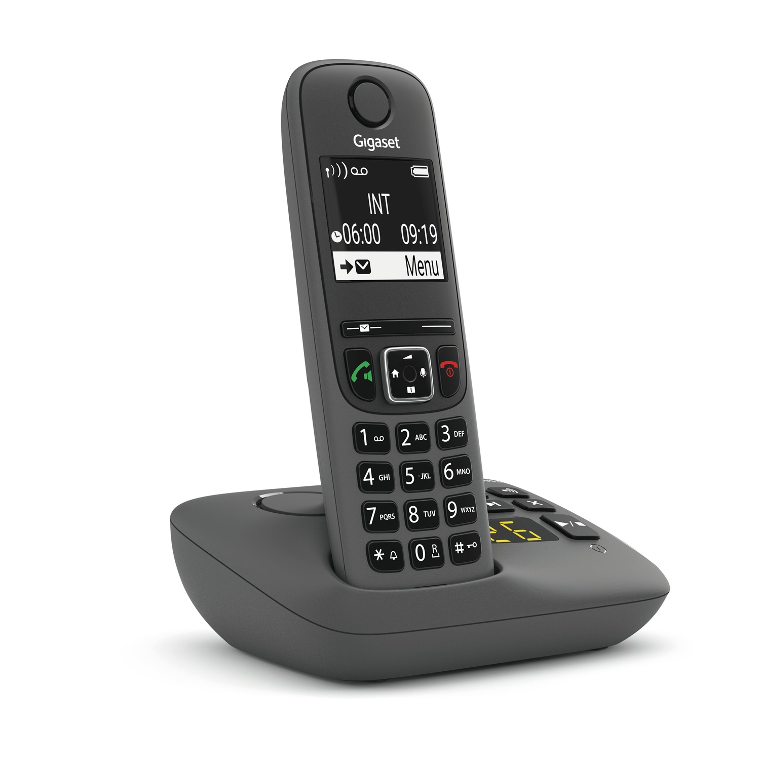 Gigaset AE690A - Telefono Cordless Antracite con Ampio Display Grafico Illuminato