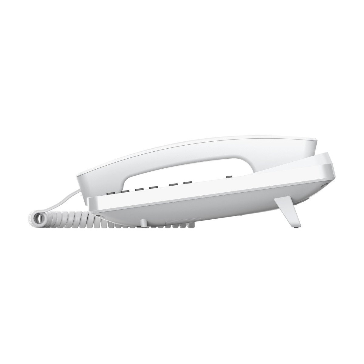 Gigaset DESK 400 Telefono Analogico Bianco con Cornetta Cablata, Rubrica 10 Voci, Selezione DTMF o a Impulsi, Montaggio a Parete