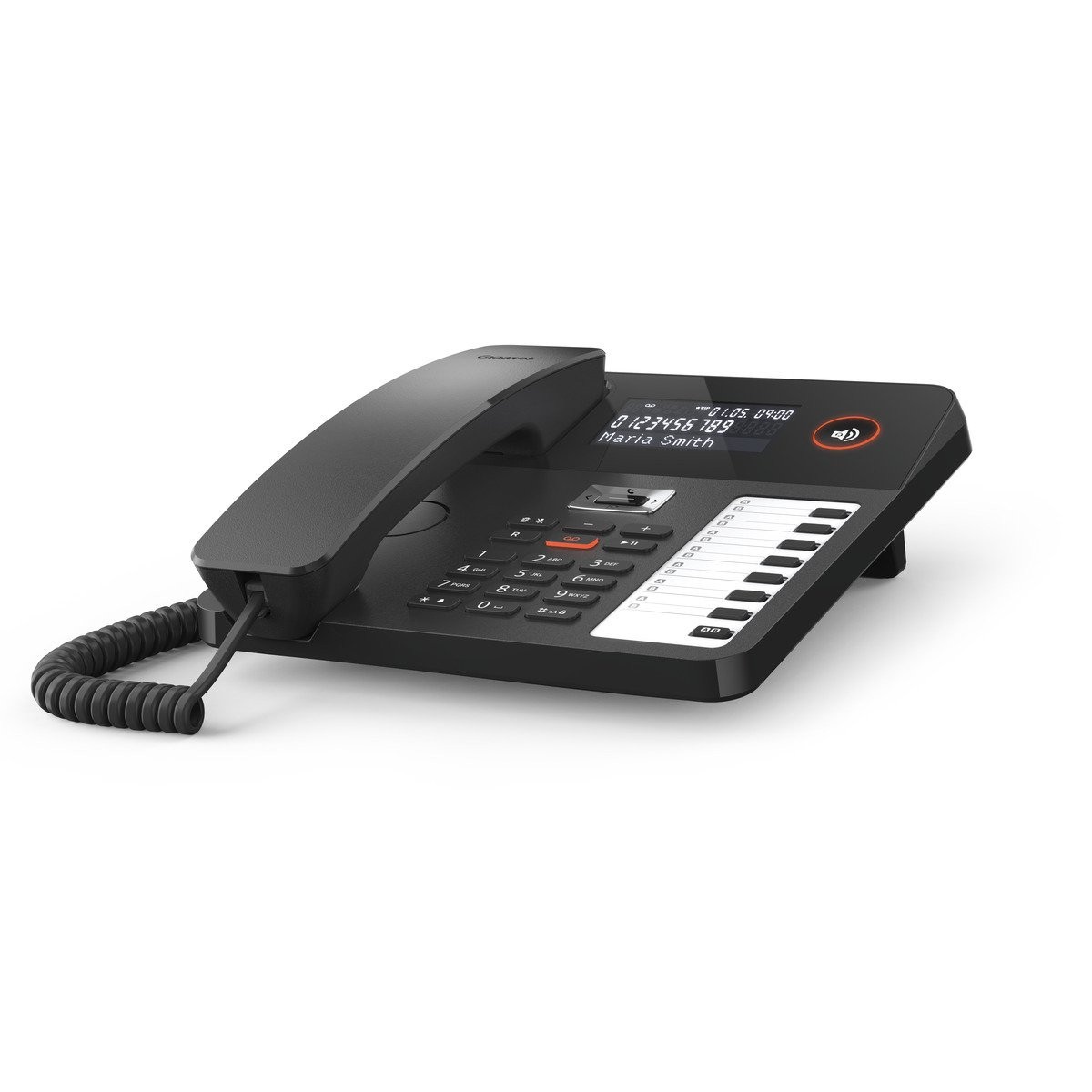 Gigaset Desk 800A Telefono DECT Cordless Nero con Rubrica da 200 Voci e Vivavoce
