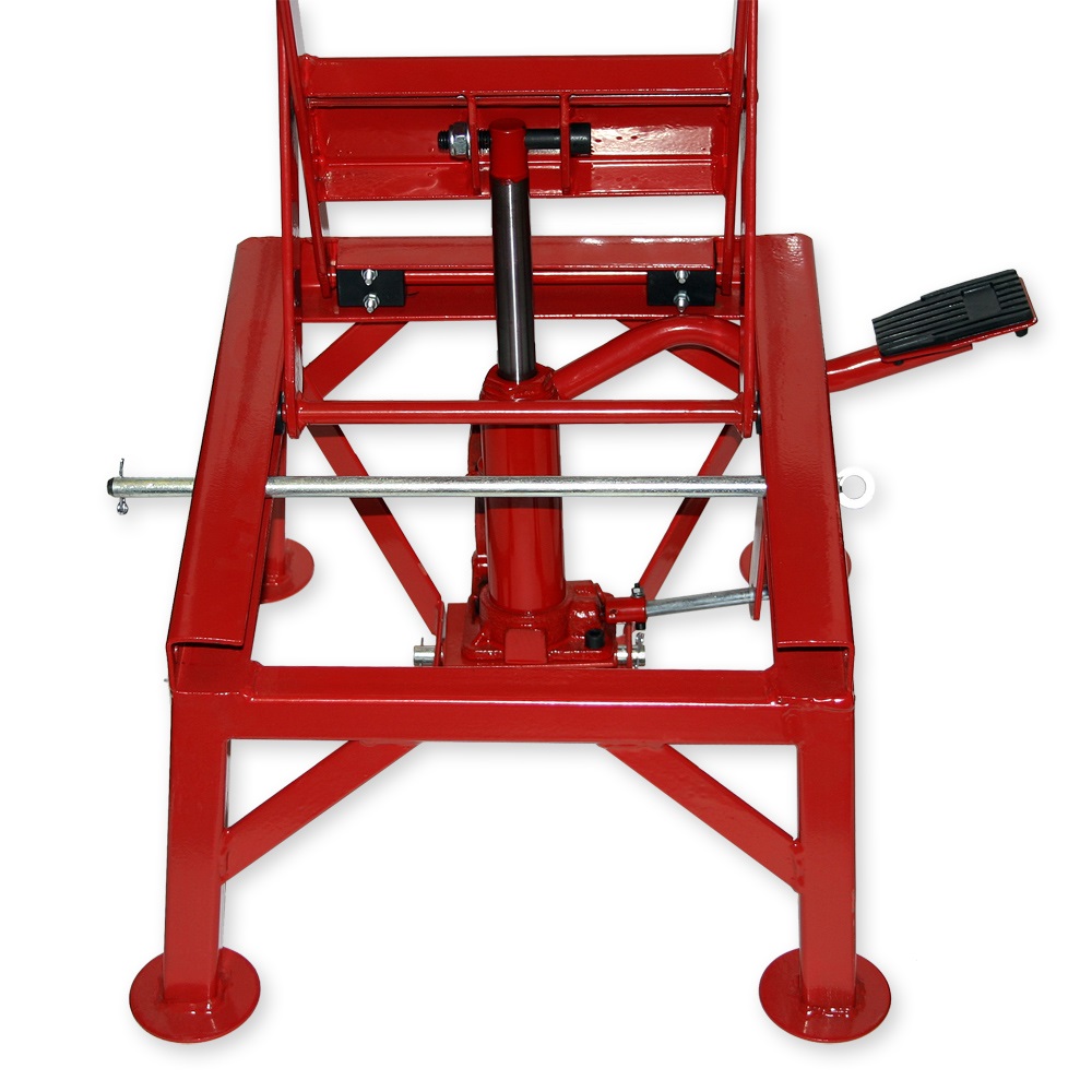 Wiltec Sollevatore Idraulico per Moto fino a 135 kg - Altezza Regolabile 35-90 cm
