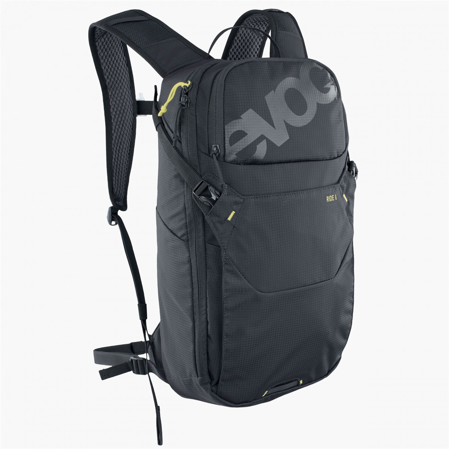 Evoc Ride 8L Zaino da Ciclismo Nero - Versatile e Confortevole con Imbottitura Air Pad