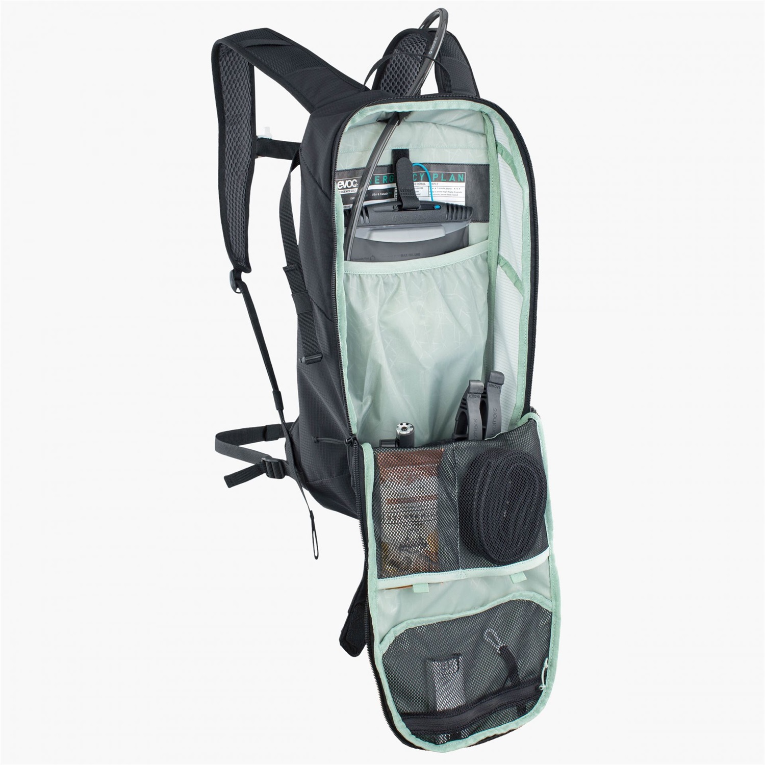 Evoc Ride 8L Zaino da Ciclismo Nero - Versatile e Confortevole con Imbottitura Air Pad