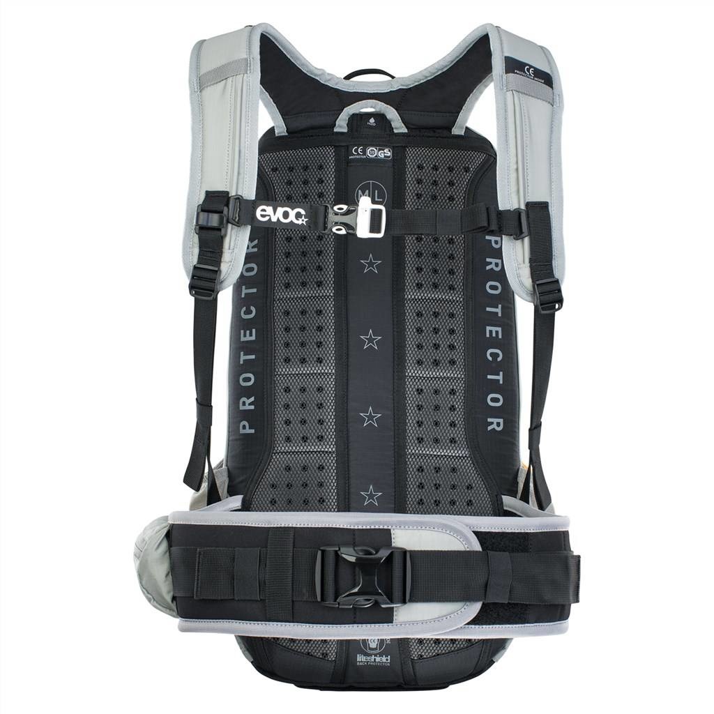 EVOC FR Enduro 16 Zaino da Ciclismo Unisex-Adulto Grigio Pietra con Protezione Schiena e 16 Litri di Capacità