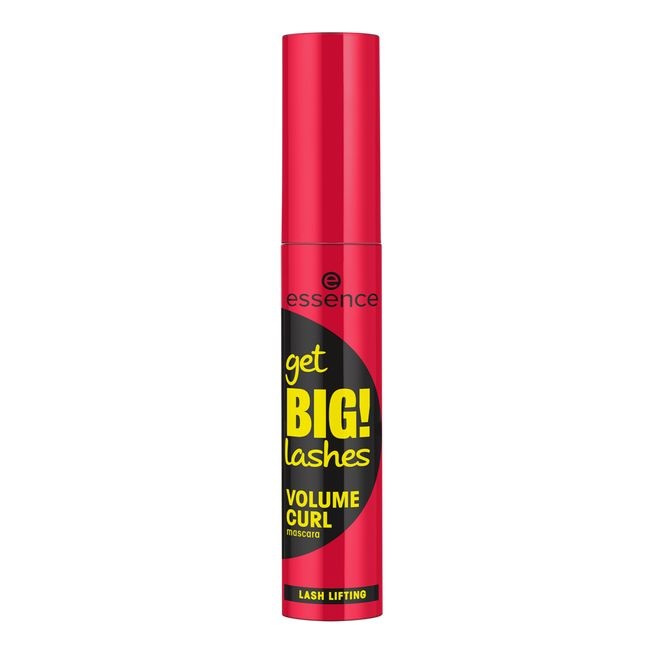 Essence Get BIG! Lashes Volume Curl Mascara 12 ml - Nero, Volumizzante e Incurvante con Applicatore in Fibra Curva