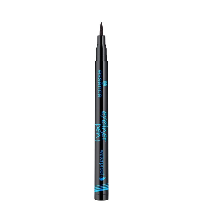 Essence Eyeliner Pen Waterproof 1 ml - Eyeliner a Penna Impermeabile con Punta in Feltro, Colore 01 Black