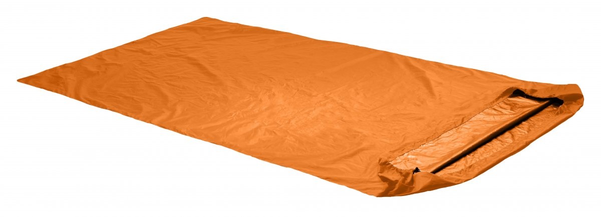 ORTOVOX Bivy Double Sacco Bivacco di Emergenza per Due Persone in Poliuretano - Rettangolare, Blu e Arancione