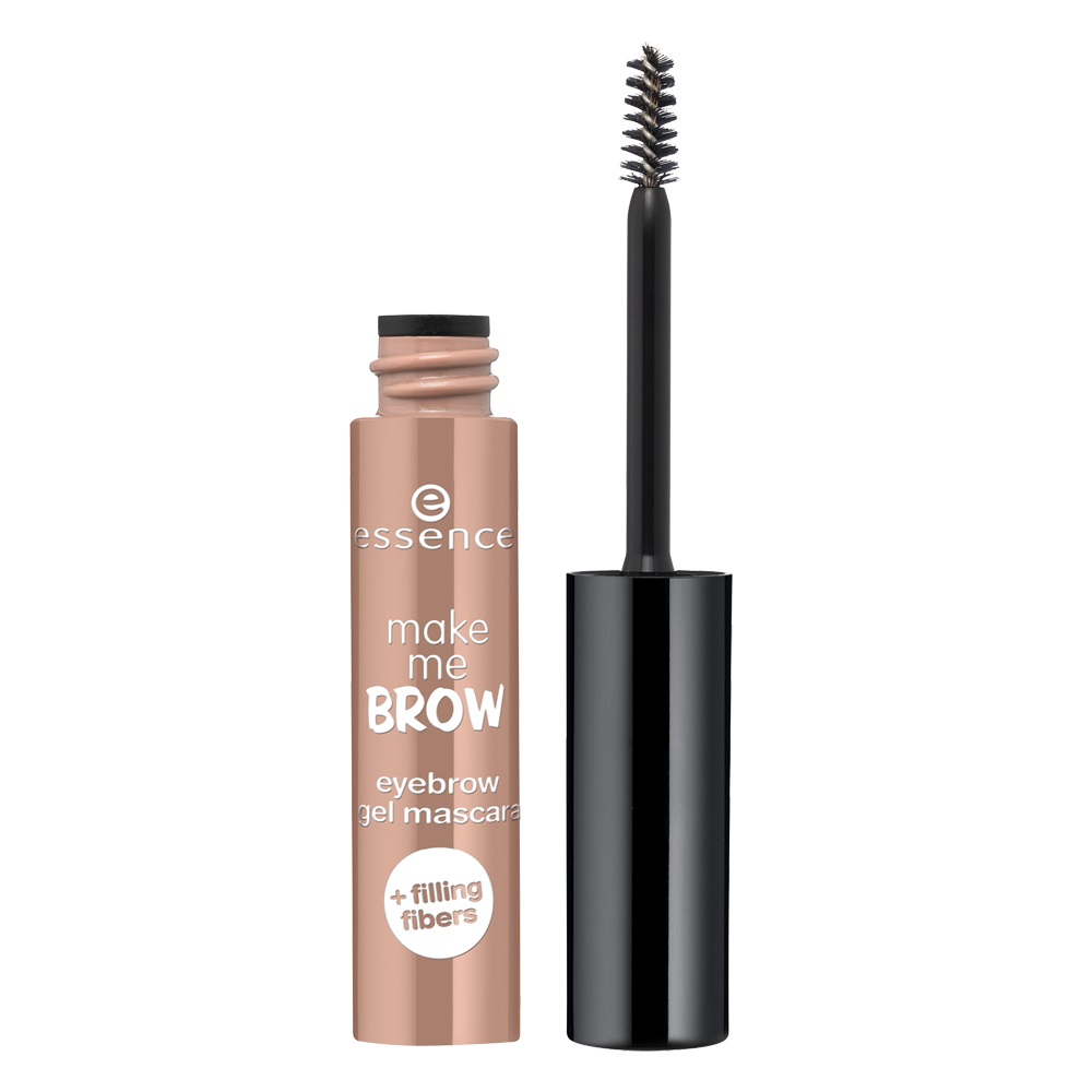 Essence Make Me Brow Eyebrow Gel Mascara 01 Blondy Brows - Gel per Sopracciglia 3,8 ml con Fibre per Volume e Definizione
