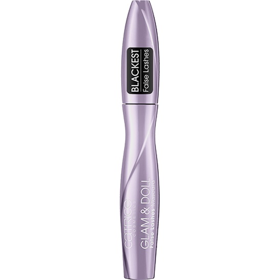 Catrice Glam & Doll Mascara 010 Black 9,5 ml - Effetto Ciglia Finte, Volumizzante, Scovolino Curvo in Elastomero