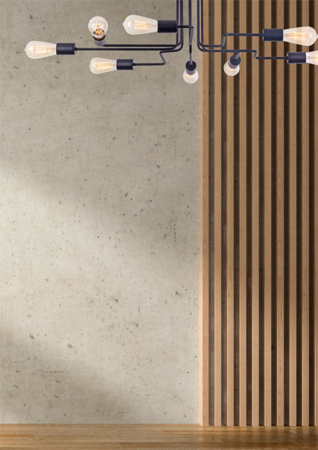 Maytoni Lampadario Industriale da Soffitto 8 Braccia in Metallo Nero, Design Moderno, E27 60W