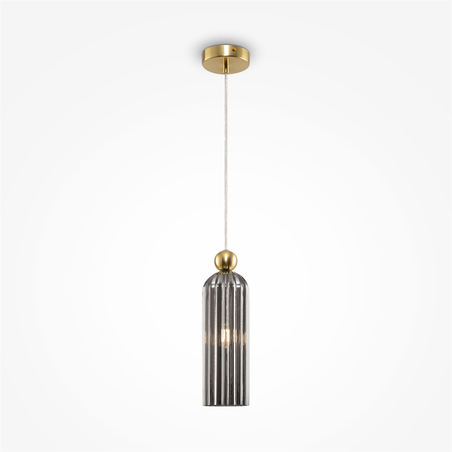 Maytoni MOD302PL-01GR Lampada a Sospensione Antic Gold, E14, 1 Luce, Dimmerabile, Altezza Regolabile, 40W, Grigio