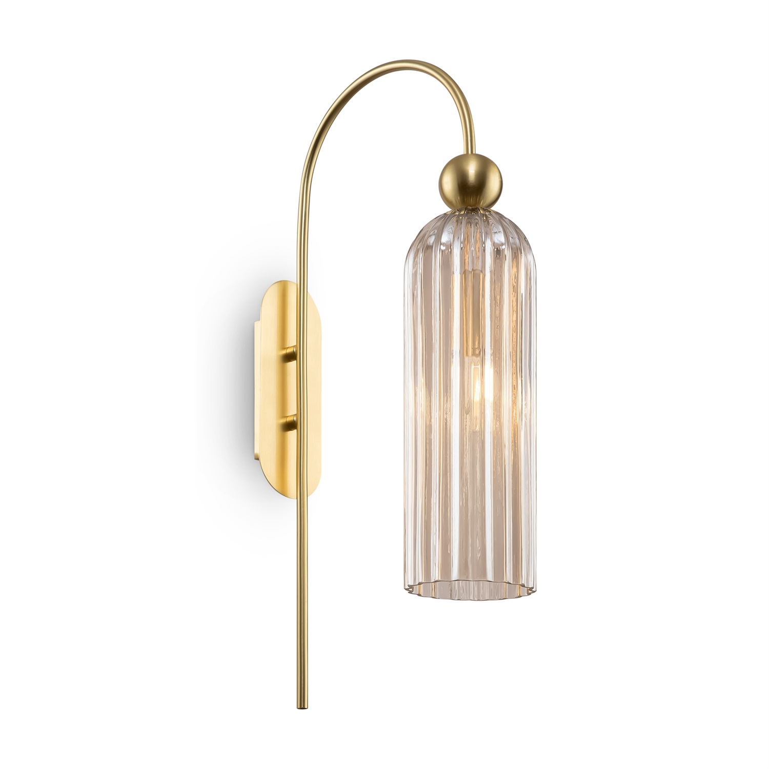 Maytoni MOD302WL-01CG Lampada da Parete Antic E14 1 Luce Dimmerabile 40W Finitura Ambra e Oro