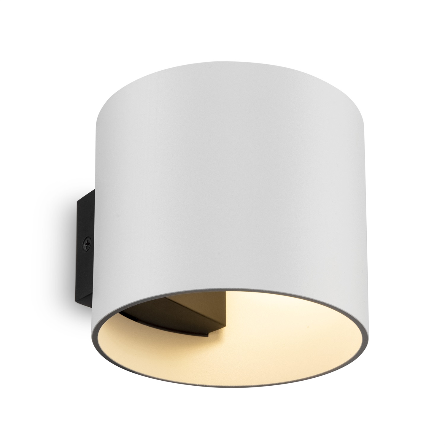 Maytoni Lampada da Parete Moderna Rotonda in Alluminio Bianco, 1 Luce Up and Down, per Lampadina GU9 50W