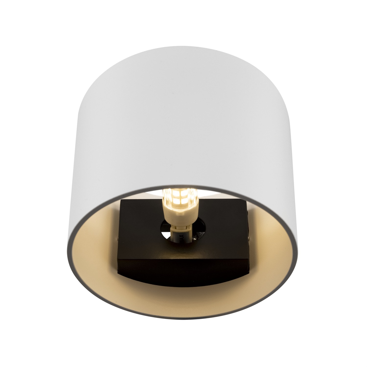 Maytoni Lampada da Parete Moderna Rotonda in Alluminio Bianco, 1 Luce Up and Down, per Lampadina GU9 50W