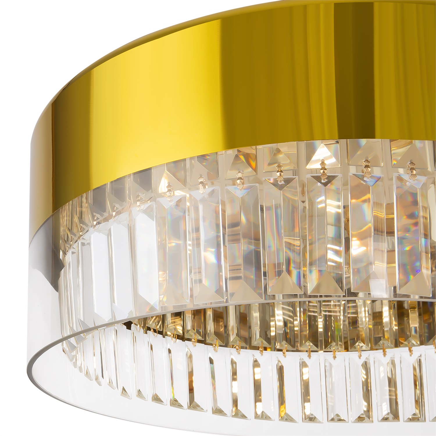 Maytoni Lampadario Wonderland in Ottone e Acciaio Oro con 6 Luci e Diffusori in Vetro