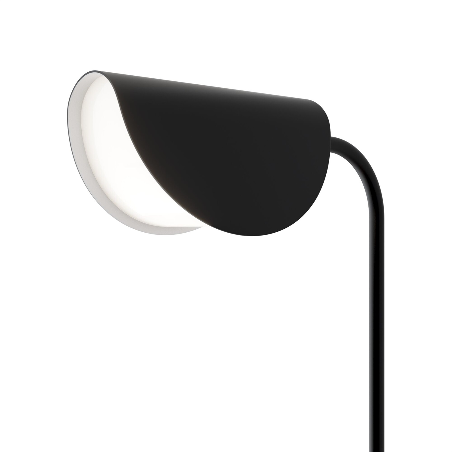 Maytoni Mollis Lampada da Terra Moderna Nera con Paralume in Acrilico, 1 Luce G9