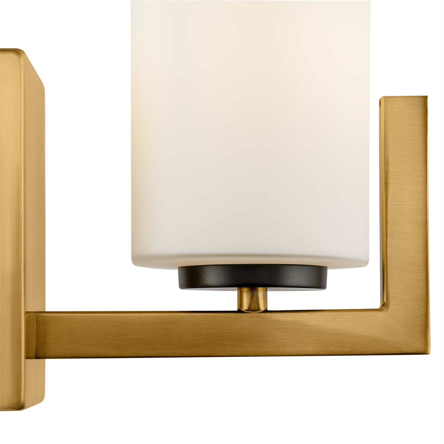 Maytoni MOD089WL-01BS Lampada da Parete Cilindrica in Metallo Ottone e Vetro Opaco, E27, 40W, Altezza 31 cm