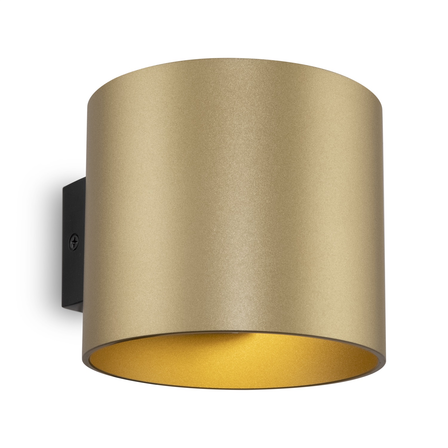 Maytoni Applique da Parete Moderna Rond in Alluminio Oro Opaco, 1 Luce G9 50W, Design Cilindrico