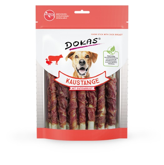 Dokas Snack per Cani con Petto d'Anatra - 200 g, Senza Cereali e Glutine