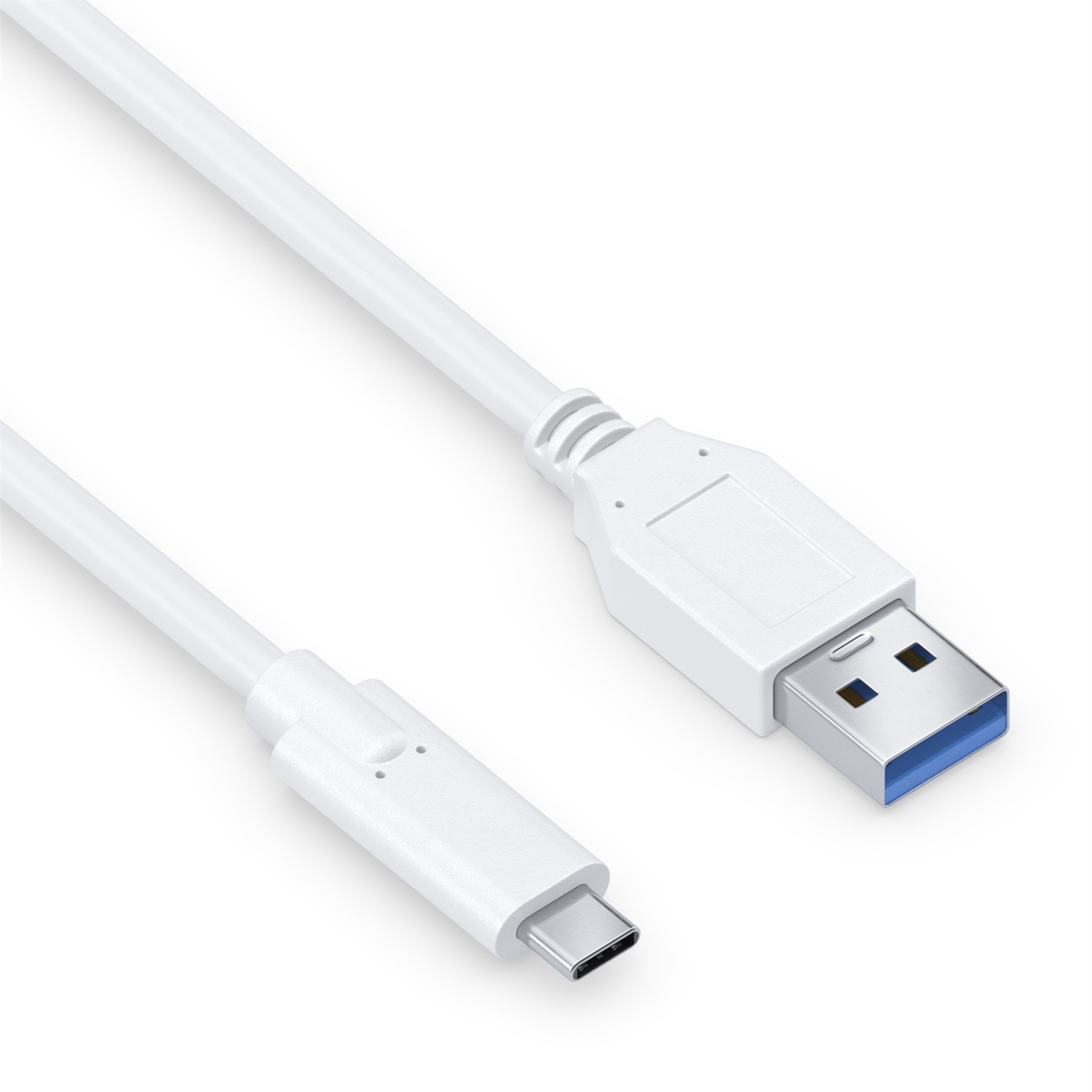 PureLink Cavo da USB-C a USB-A 1,50 m - USB 3.1 Gen 1, Trasferimento Dati 5 GB/s, Bianco