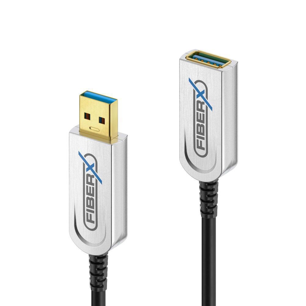 Purelink FiberX FX-I650-003 Cavo di prolunga in fibra ottica USB 3.2 Gen 1 (3.1 Gen 1) 3 m USB A Nero, Argento