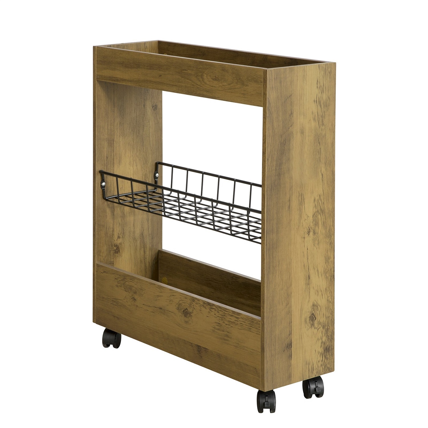 SoBuy BZR46-N Carrello Salvaspazio a 3 Piani con Ruote per Cucina e Bagno