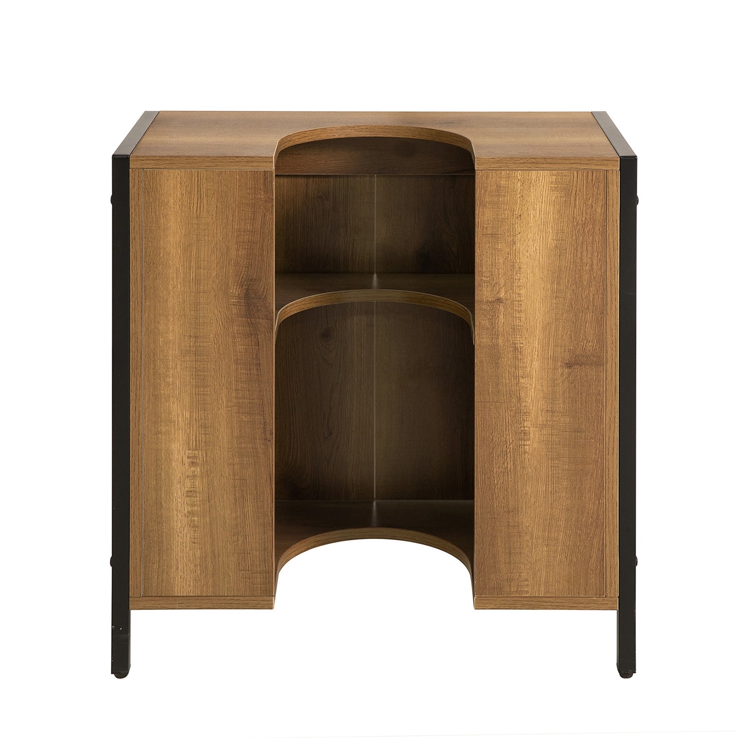SoBuy Mobiletto Sottolavabo da Bagno in Legno BZR63-II-PF con 2 Ante e Ripiano, 60x30x60 cm