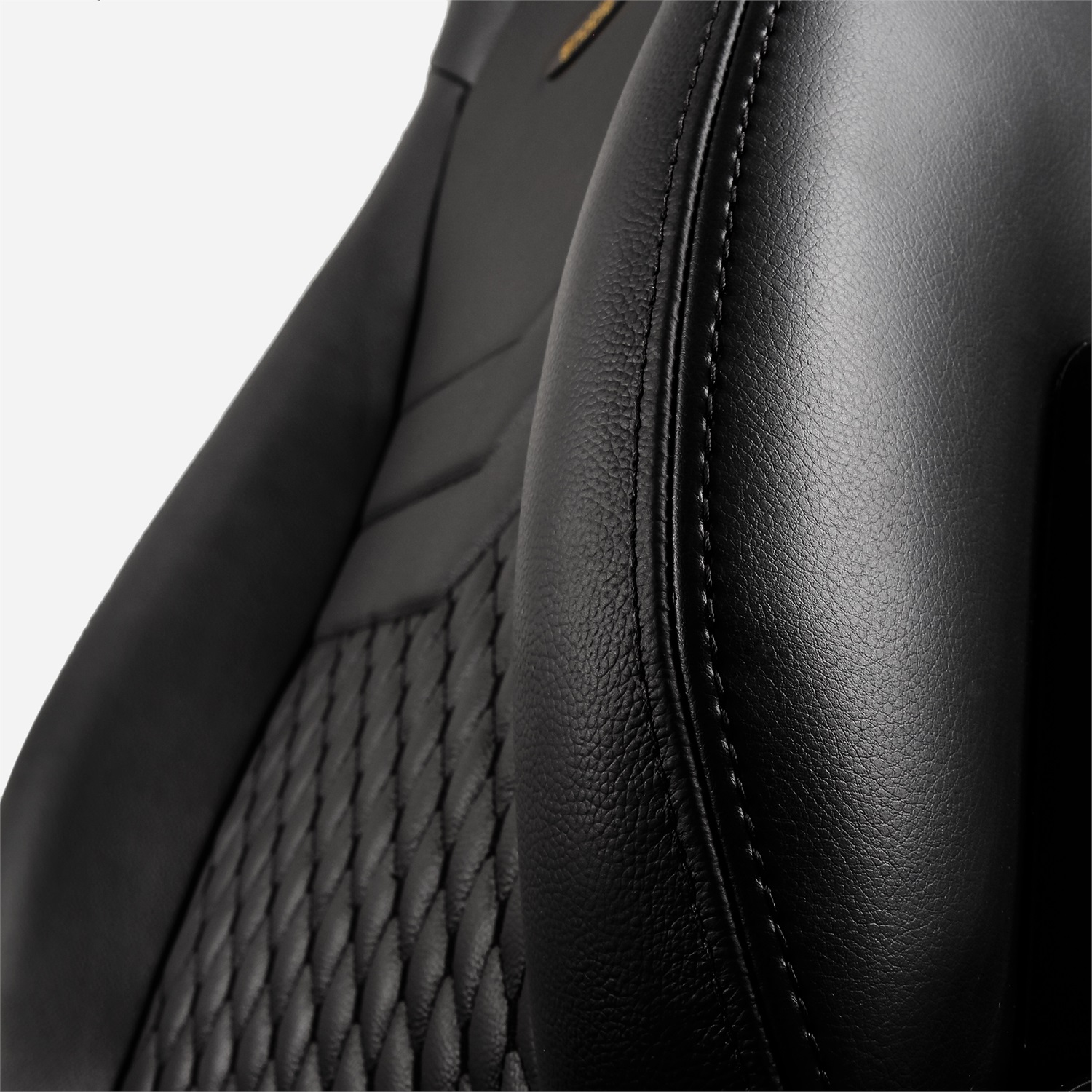 noblechairs Icon Sedia da gioco in vera pelle Nero/Nero con Seduta e Schienale Imbottiti