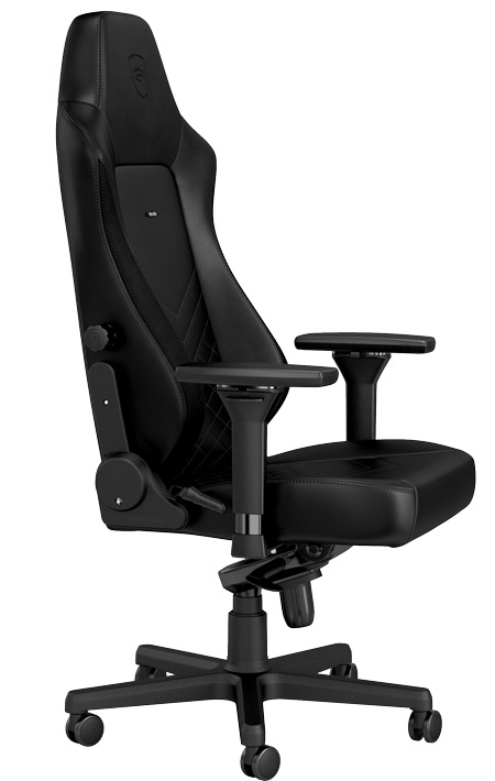 NOBLECHAIRS Hero Sedia da Gaming e Ufficio - Seduta e Schienale Imbottiti, PU Ecopelle, Nero